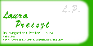 laura preiszl business card